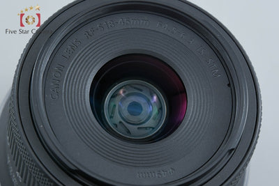 【中古】Canon キヤノン RF-S 18-45mm f/4.5-6.3 IS STM ブラック