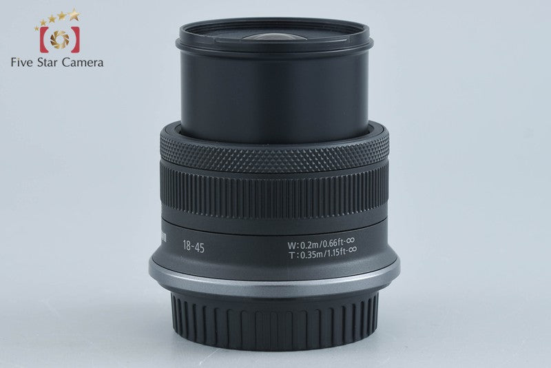 中古　Canon RF 18-45mm ズームレンズ 中古】Canon キヤノン RF-S 18-45mm f/4.5-6.3 IS STM ブラック – Five