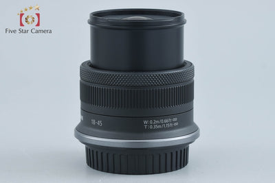 【中古】Canon キヤノン RF-S 18-45mm f/4.5-6.3 IS STM ブラック