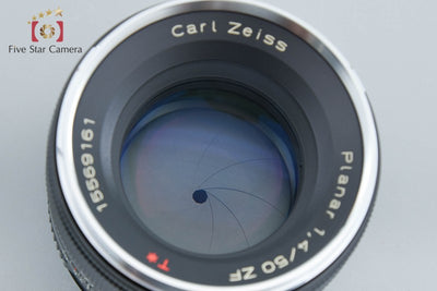 【中古】Carl Zeiss カールツァイス Planar 50mm f/1.4 ZF T* ニコン用 元箱付き