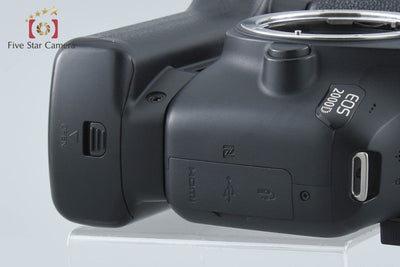 【中古】Canon キヤノン EOS 2000D ブラック デジタル一眼レフカメラ