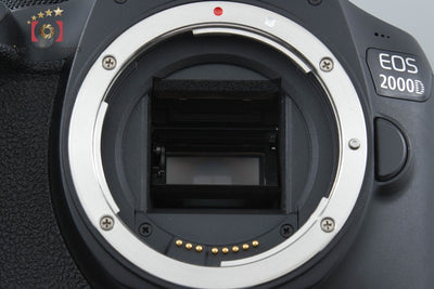 【中古】Canon キヤノン EOS 2000D ブラック デジタル一眼レフカメラ