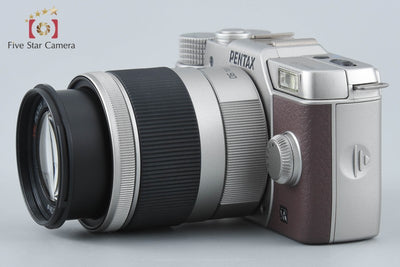 【中古】PENTAX ペンタックス Q10 シルバーブラウン + SMC 15-45mm f/2.8 ED IF 06 TELEPHOTO ZOOM シャッター回数僅少