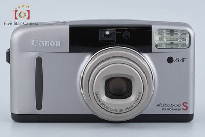 【中古】Canon キヤノン Autoboy S PANORAMA グレージュチタン コンパクトフィルムカメラ
