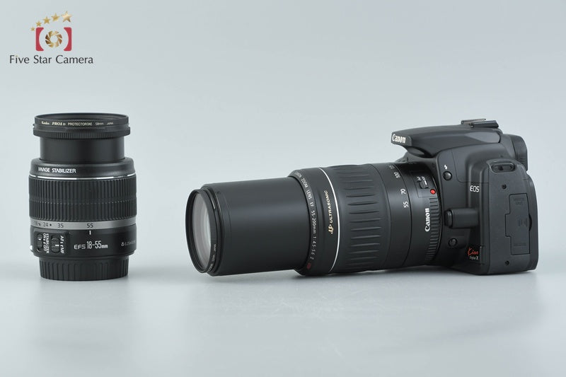 中古】Canon キヤノン EOS Kiss Digital X ダブルズームキット