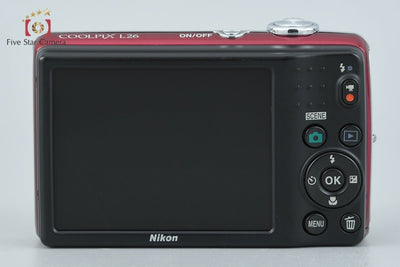 【中古】Nikon ニコン COOLPIX L26 レッド コンパクトデジタルカメラ