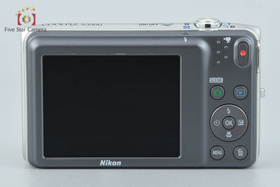 【中古】Nikon ニコン COOLPIX S3500 クリスタルシルバー コンパクトデジタルカメラ