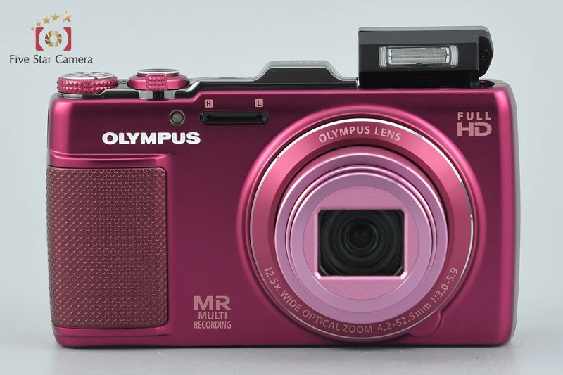 中古】OLYMPUS オリンパス STYLUS SH-25MR レッド コンパクトデジタル