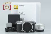 【中古】Nikon ニコン 1 J5 シルバー 標準パワーズームキット 元箱付き