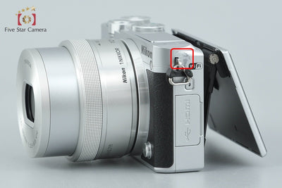 【中古】Nikon ニコン 1 J5 シルバー 標準パワーズームキット 元箱付き