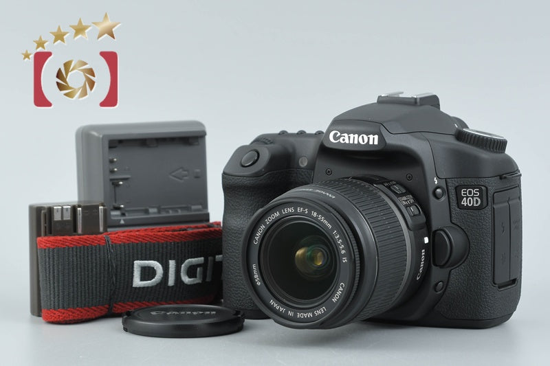 【中古】Canon キヤノン EOS 40D EF-S 18-55 IS レンズキット シャッター回数僅少
