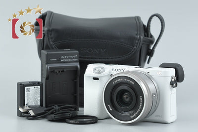 【中古】SONY ソニー α6000 ILCE-6000 ホワイト パワーズームレンズキット 多言語対応