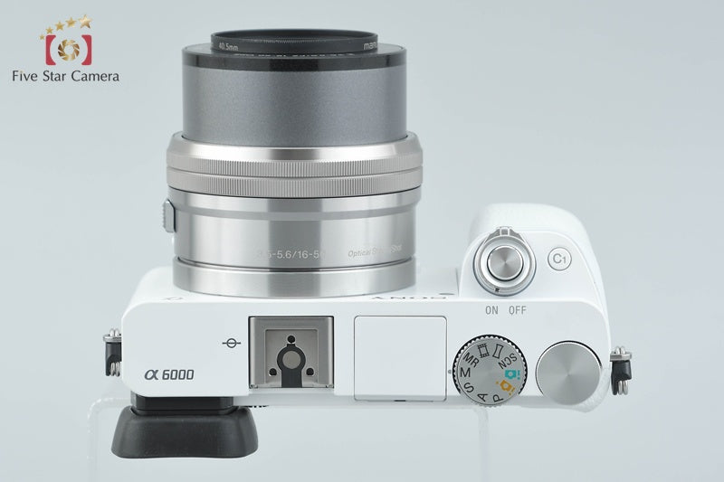 中古】SONY ソニー α6000 ILCE-6000 ホワイト パワーズームレンズ