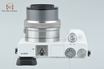 【中古】SONY ソニー α6000 ILCE-6000 ホワイト パワーズームレンズキット 多言語対応
