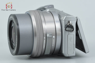【中古】SONY ソニー α NEX-5R パワーズームレンズキット シルバー シャッター回数僅少 元箱付き 多言語対応