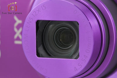 【中古】Canon キヤノン IXY 630 パープル コンパクトデジタルカメラ