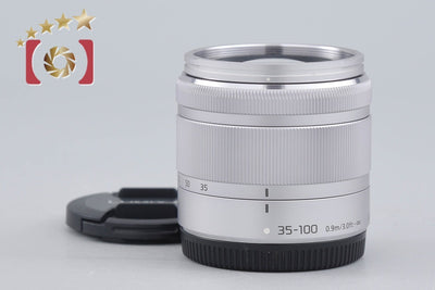 【中古】Panasonic パナソニック LUMIX G VARIO 35-100mm f/4-5.6 ASPH. MEGA O.I.S. H-FS35100 シルバー