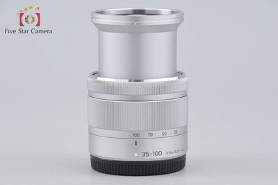 【中古】Panasonic パナソニック LUMIX G VARIO 35-100mm f/4-5.6 ASPH. MEGA O.I.S. H-FS35100 シルバー