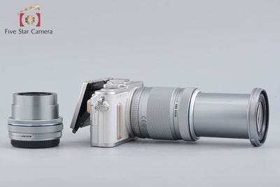 【中古】OLYMPUS オリンパス PEN E-PL8 ホワイト EZ ダブルズームキット シャッター回数僅少 元箱付き