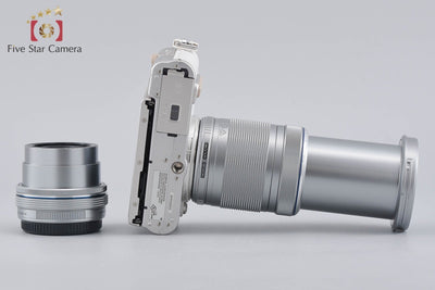 【中古】OLYMPUS オリンパス PEN E-PL8 ホワイト EZ ダブルズームキット シャッター回数僅少 元箱付き