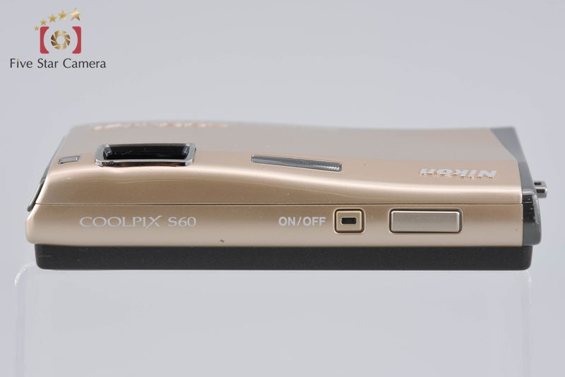 中古】Nikon ニコン COOLPIX S60 リッチゴールド コンパクトデジタル