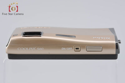 【中古】Nikon ニコン COOLPIX S60 リッチゴールド コンパクトデジタルカメラ