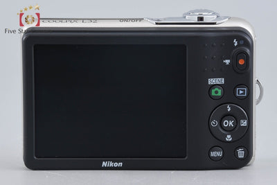 【中古】Nikon ニコン COOLPIX L32 シルバー コンパクトデジタルカメラ