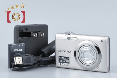 【中古】Nikon ニコン COOLPIX S3000 ピュアシルバー コンパクトデジタルカメラ
