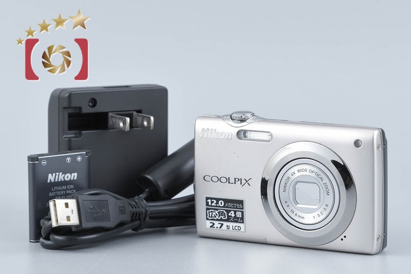 【中古】Nikon ニコン COOLPIX S3000 ピュアシルバー コンパクトデジタルカメラ