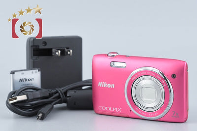 【中古】Nikon ニコン COOLPIX S3500 ストロベリーピンク コンパクトデジタルカメラ