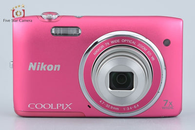 【中古】Nikon ニコン COOLPIX S3500 ストロベリーピンク コンパクトデジタルカメラ