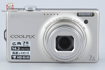 【中古】Nikon ニコン COOLPIX S6000 シャンパンシルバー コンパクトデジタルカメラ