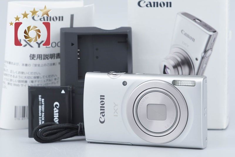 【中古】Canon キヤノン IXY 200 シルバー コンパクトデジタルカメラ 元箱付き