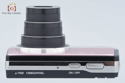 【中古】OLYMPUS オリンパス μ-7000 ピンク コンパクトデジタルカメラ