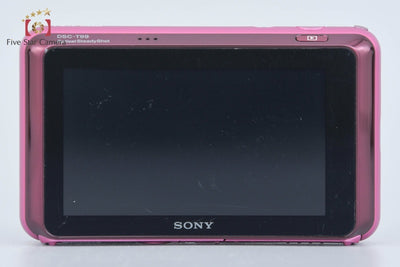 【中古】SONY ソニー Cyber-shot DSC-T99 ピンク デジタルスチルカメラ 元箱付き
