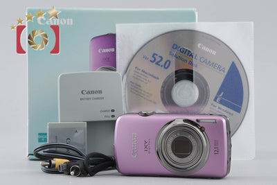 【中古】Canon キヤノン IXY Digital 930 IS パープル コンパクトデジタルカメラ 元箱付き