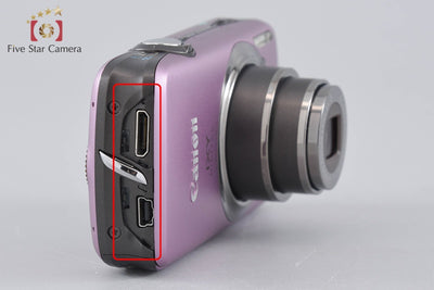【中古】Canon キヤノン IXY Digital 930 IS パープル コンパクトデジタルカメラ 元箱付き