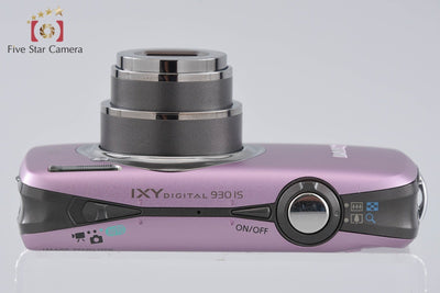 【中古】Canon キヤノン IXY Digital 930 IS パープル コンパクトデジタルカメラ 元箱付き