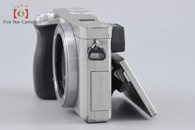 【中古】SONY ソニー α6000 ILCE-6000 シルバー ミラーレス一眼カメラ シャッター回数僅少 多言語対応