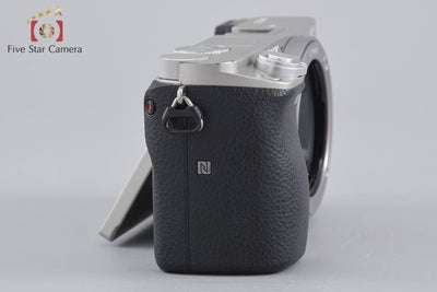 【中古】SONY ソニー α6000 ILCE-6000 シルバー ミラーレス一眼カメラ シャッター回数僅少 多言語対応