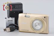 【中古】Nikon ニコン COOLPIX S3300 スイートゴールド コンパクトデジタルカメラ