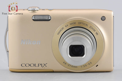 【中古】Nikon ニコン COOLPIX S3300 スイートゴールド コンパクトデジタルカメラ
