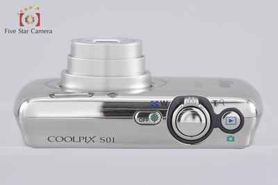【中古】Nikon ニコン COOLPIX S01 ミラーシルバー コンパクトデジタルカメラ