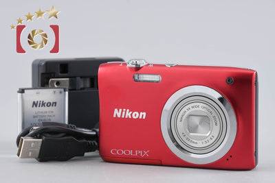 【中古】Nikon ニコン COOLPIX A100 レッド コンパクトデジタルカメラ