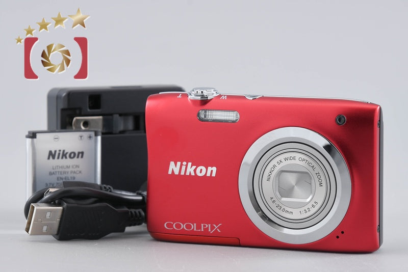【中古】Nikon ニコン COOLPIX A100 レッド コンパクトデジタルカメラ