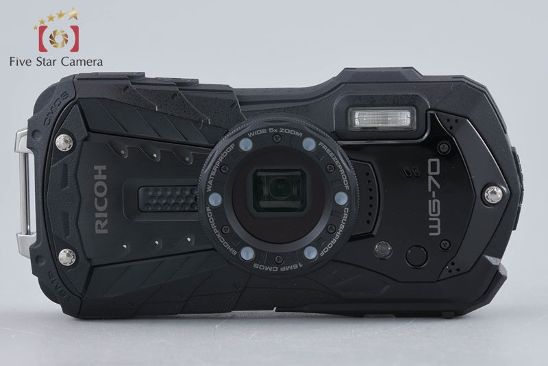 中古】RICOH リコー PENTAX ペンタックス WG-70 ブラック 防水