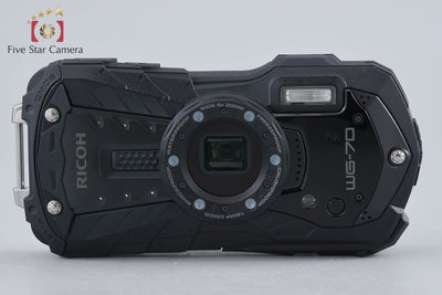 【中古】RICOH リコー PENTAX ペンタックス WG-70 ブラック 防水アクションカメラ シャッター回数僅少 元箱付き