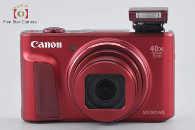 【中古】Canon キヤノン PowerShot SX720 HS レッド コンパクトデジタルカメラ 元箱付き