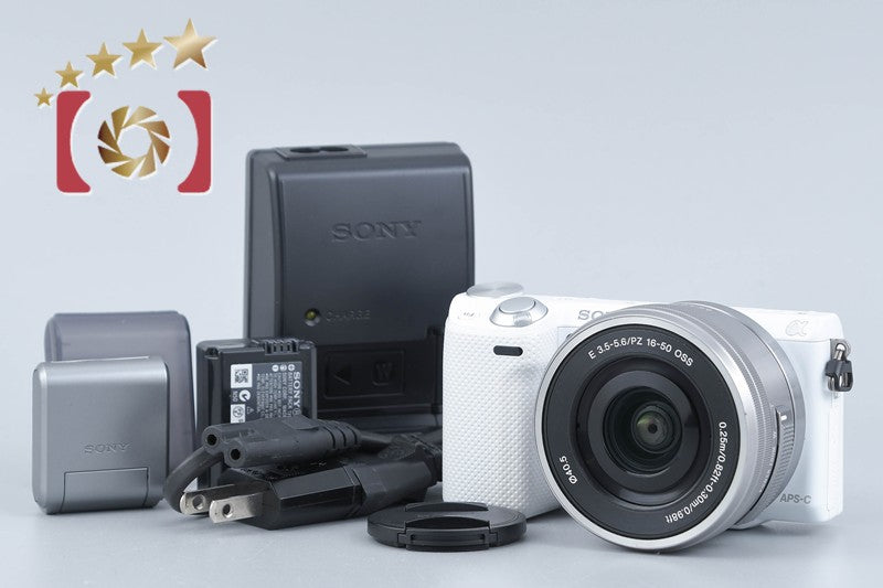 【中古】SONY ソニー α NEX-5T ホワイト パワーズームレンズキット 海外版