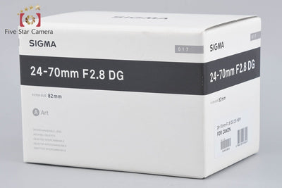 【中古】SIGMA シグマ Art 24-70mm f/2.8 DG OS HSM キヤノン用 元箱付き